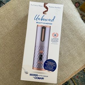 NEW IN BOX Unbound Rechargeable Cordless Auto-Curler Curling Iron